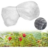 UE Stock Vogel-Schreck Vogelschutznetz Pflanzenschutz engmaschiges Laubschutz 3x10m Weiß, einfach zu installieren, langlebig und wetterbeständig weiß