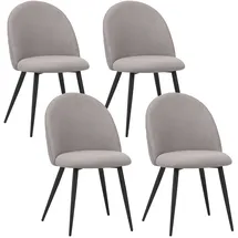 Albatros Esszimmerstuhl Capo Stoff grau 4er Set