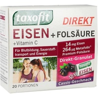 Taxofit Eisen + Folsäure + Vitamin C Direkt-Granulat 20