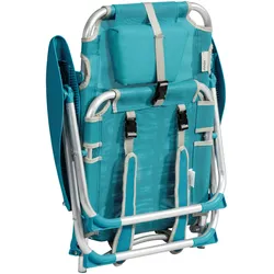Oviala Business Sessel clic clac des plages Polyester blau