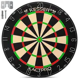 Kesser Dartscheibe Classic Sisal inkl. 9 Dartpfeilen mit Metallspitze