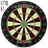 Kesser Dartscheibe Classic Sisal inkl. 9 Dartpfeilen mit Metallspitze