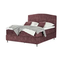 Kings and Queens Boxspringbett   ¦ rot ¦ Maße (cm): B: 184 H: 132