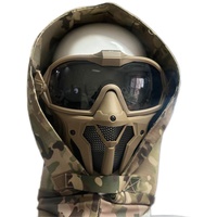 Full Face schützende Airsoft Maske, Mit Abnehmbarer Anti-Nebel-Schutzbrille Balaclava Gesichtsmaske Taktische Maske,Für Airsoft Paintball CS GameCosplay