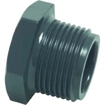 PROFEC Gewindestopfen Pvc-u, 1/4 Zoll Ag, 10 bar, grau