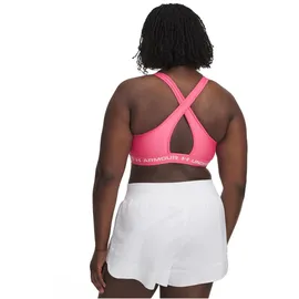 Under Armour Crossback Mid Bra Pink/Weiß M