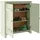 OTTO home Bertram 100 x 110 x 38 cm grün / Massivholz mit 2 verstellbaren Einlegeböden