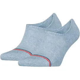 Tommy Hilfiger Unisex Füßlinge TJ Iconic 2er Pack - light blue melange), 39-42,