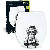 Sitzplatz WC-Sitz Motiv Stadtaffe