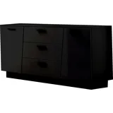 HOMETREND Sideboard Emira Dekor Schwarz