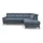 sit&more Ecksofa SIT & MORE "Scarlett L-Form", blau (hellblau), B:258cm T:226cm, Sofas, Ecksofa, inklusive Kopfteilverstellung, wahlweise mit Bettfunktion, Bettkasten