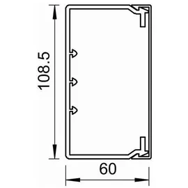 OBO Bettermann Wand+Deckenkanal WDKH-60110RW