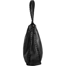 Samantha look Shopper echt Leder, Made in schwarz | Schwarz