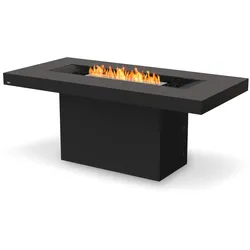 EcoSmart Gin [Feuertisch-Serie mit Ethanol Linienbrenner]: Bar - Graphite