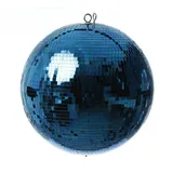 SATISFIRE Spiegelkugel 40cm blau Safety Discokugel Mirrorball party Disko Deko