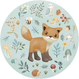 Little Dutch Wandtattoo LITTLE DUTCH "Wandsticker XL Forest Friends (100x100cm)", braun (mehrfarbig 1), H:100cm, PVC, Wandtattoos, Wandtattoo