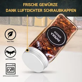 JAECU Gewürzglas Eckig 120 ml 24 St.