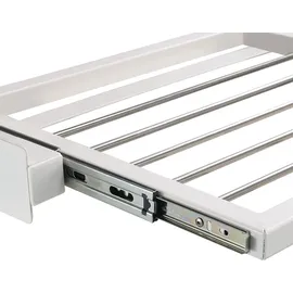 [en.casa] Verbindungsrahmen für Waschmaschine/Trockner mit Handtuchhalter - Weiß