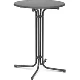 Royal Catering Stehtisch klappbar Bistrotisch Bistro Tisch Bartisch Gastro runf Ø 80 cm grau (89 x 80 cm) hoch Gastronomie