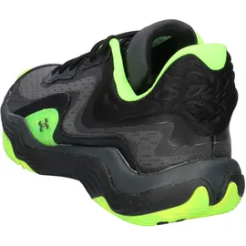 Under Armour Unisex Basketballschuhe Spawn 7 3028461-004 42.5 - Black/HYPER GREEN/Metallic Black - 42.5