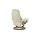 Stressless Relaxsessel Leder 75 x 100 x 73 cm creme mit Hocker