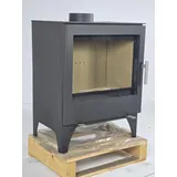 EEK A+ Kaminofen Victoria Modena L schwarz - 9,76 kW mit XXL-Sichtscheibe