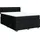 vidaXL Boxspringbett 140 x 200 cm Schwarz