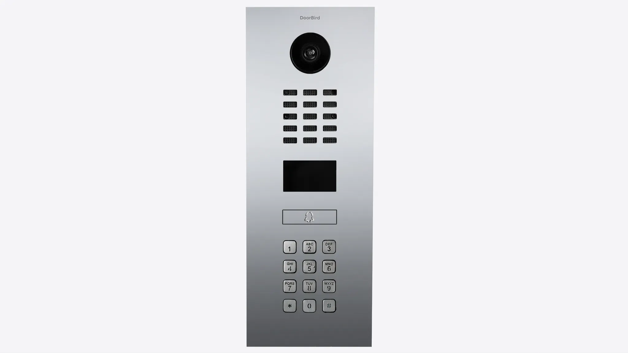 DoorBird D2101KV IP Video Türsprechanlage Chrom-Optik als PVD Beschichtung, Edelstahl V4A, hochglanzpoliert