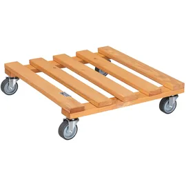Wagner Pflanzenroller PALETTI 38 x 38 x 9,5 cm Holz braun