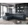 moeblo Ecksofa, Polsterecke, Eckcouch Wohnlandschaft Sofa mit Ottomane Eckgarnitur - Ecksofa Ferrucio L - Anthracite (Aura 40) - Grau