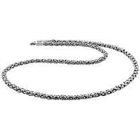 Kuzzoi Herrenschmuck Gliederkette Oxidiert 925 Silber