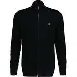 GANT Herren. 8030164 Zip-Strickjacke Casual Cotton Strickjacke - Schwarz 4XL