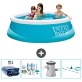 Intex Easy Set Schwimmbecken rund – 183x51 cm – Zubehör CB7 Blau No Size