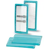 Genius Nicer Dicer Chef Professional Gemüseschneider Reib-Einsätze | Set 2-tlg. - Zubehör, Julienne Reibe-Einsatz, Feiner Reibe-Einsatz, Schutzabdeckung. Gem