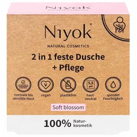Niyok Feste Dusche + Pflege Soft blossom 80 g