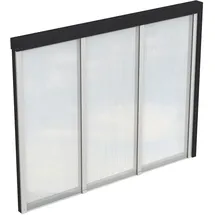 SKANHOLZ Seitenwände Polycarbonat für Terrassendach Wandanbau 0 x 0 cm anthrazit