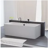 Tronitechnik TroniTechnik® Badewanne SARIA Maße ca. 170 x 80 x 58cm Wanne, inkl. schwarze Armatur - Füllmenge 195 Liter,Acryl, Siphon