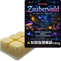 WonderWax Duftwachs Wax Melts für Duftlampe, 6 Würfel Duftmelt Wachsmelt Sojawachs Duftwachs Würfel für Raumdüfte, Wachs Duftöl Winter Indoor Schmelzen für Aromalampe Zauberwald