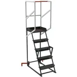 Fimm - Schmale Rollbare Trittleiter 5 Stufen 150 Kg 830008730
