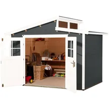 Weka Gartenhaus 226 2,95 x 2,09 m grau