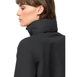 Jack Wolfskin Stormy Point Regenjacke Damen Schwarz M