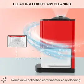 oneConcept Icebreaker Ice Crusher 15kg/h 3,5Liter Eisbehälter Rot