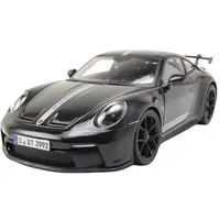 MAISTO Porsche 911 GT3 2023, schwarz 1:18 Modellauto