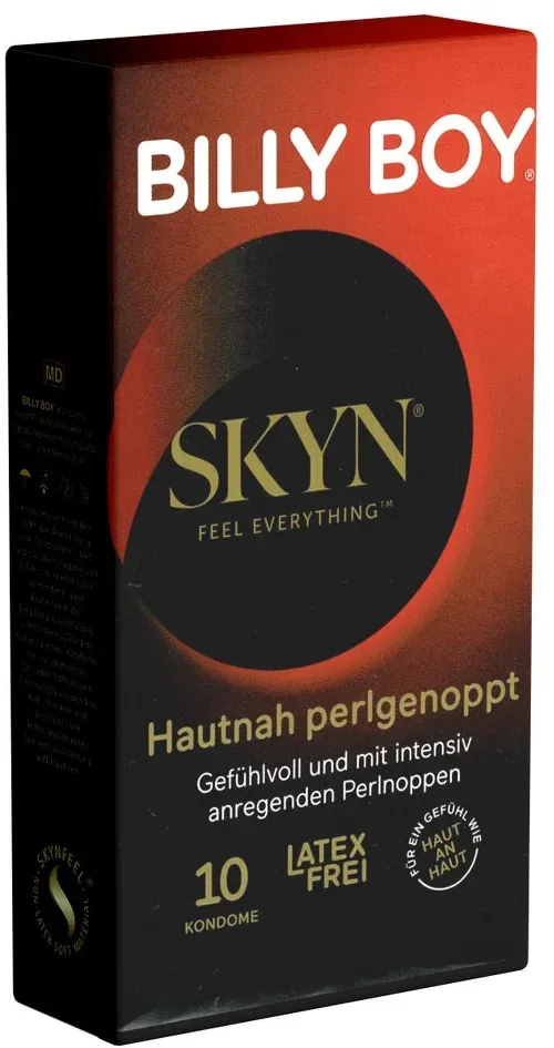 «SKYN» Hautnah Perlgenoppt, latexfreie Noppen-Kondome (10 Kondome) 10 St