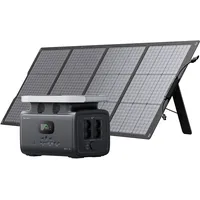 GROWATT Tragbare Powerstation 1382Wh mit 200W Solarpanel: LFP-Batterie, 4 230V/1800W AC Ausgänge, 1.8 Std. Schnellladung, Mobile Notstromversorgung für Outdoor Camping/Hausgebrauch/RV, Infinity 1300