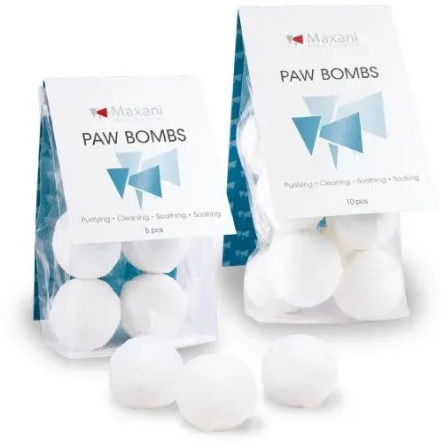 Maxani Paw Bombs with chamomille & Calendula Badetabletten 10 St