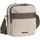 DISCOVERY Schultertasche "Downtown", Damen, Gr. B/H/T: 18,5cm x 18,5cm x 7cm, beige (sand), Kunstfaser, mehrfarbig, Taschen Schultertasche, mit RFID-Sicherheitsfach