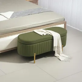 Homcom Truhenbank Grün 108 x 44 x 43,5 cm