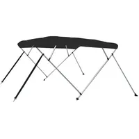 vidaXL Sonnenschutz 4-Bow Bimini-Top 243 x 244 x 137 cm Schwarz