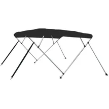 vidaXL Sonnenschutz 4-Bow Bimini-Top 243 x 244 x 137 cm Schwarz
